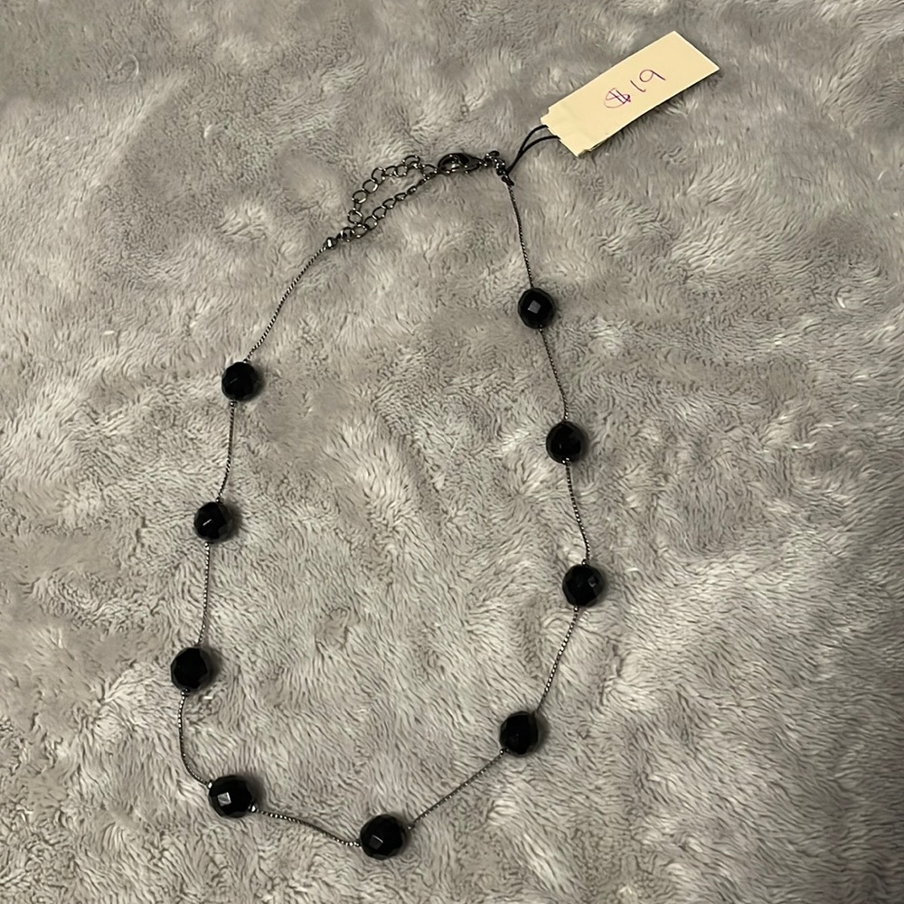 NEW Black Bead Necklace